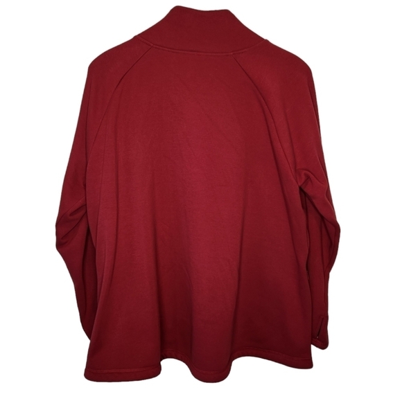 Athleta Cozy Karma Asym Pullover 2X Decadent Red - Picture 4 of 12